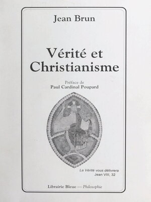 cover image of Vérité et christianisme